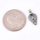 Antique Silver Plated Boho Charms - 18mm