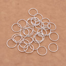 10mm - Silver Plated Open / Split Round Jump rings