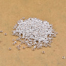 Silver Plated Crimps Components - 2.5mm