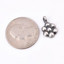 Antique Silver Tribal Flower Boho  Charms - 11mm