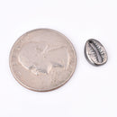 Antique Silver Sea Shell Pendants Charms -11mm