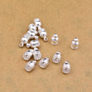 Silver Plated Temple Cord End Caps