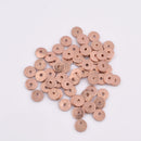 Rose Gold Plated Heishi Flat Disc Spacer Beads - 5mm