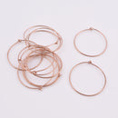Rose Gold Plated Earring Hoop Wire Hooks