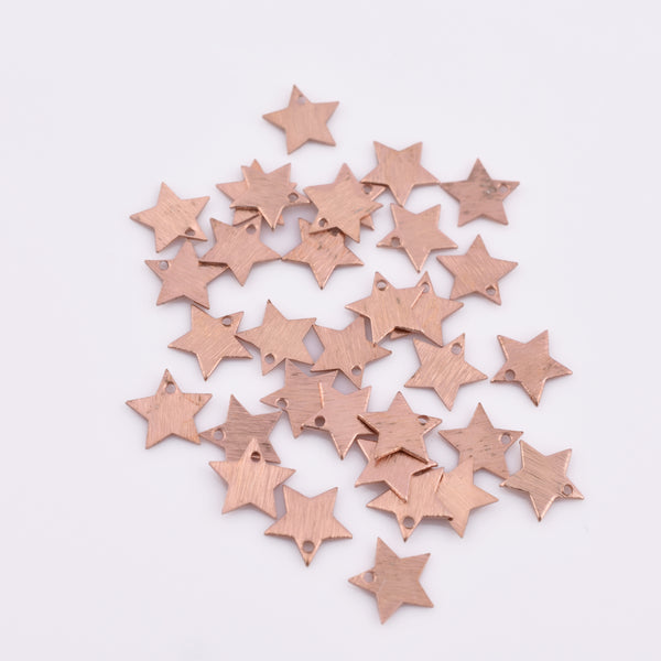 Rose Gold Plated Star Charms