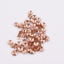 Rose Gold Plated Flower Bead Caps