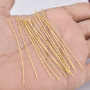 2.5 Inch Gold plated 22 AWG Eye Pins