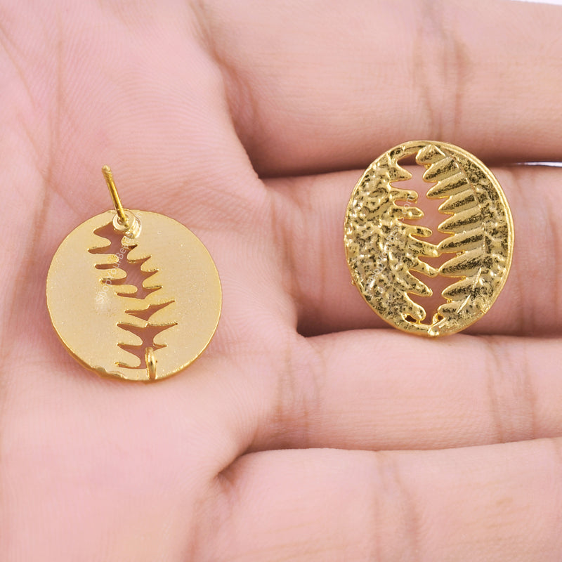 Gold Plated Sea Shell Earring Studs