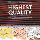 6mm Shiny Copper Round Ball Beads - 33pc