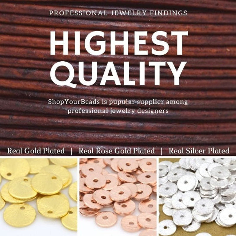 5mm Copper Brushed Wavy Disc Spacer Beads- 165pcs