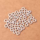 6mm - Silver Plated Open Twisted Wire Jump Rings