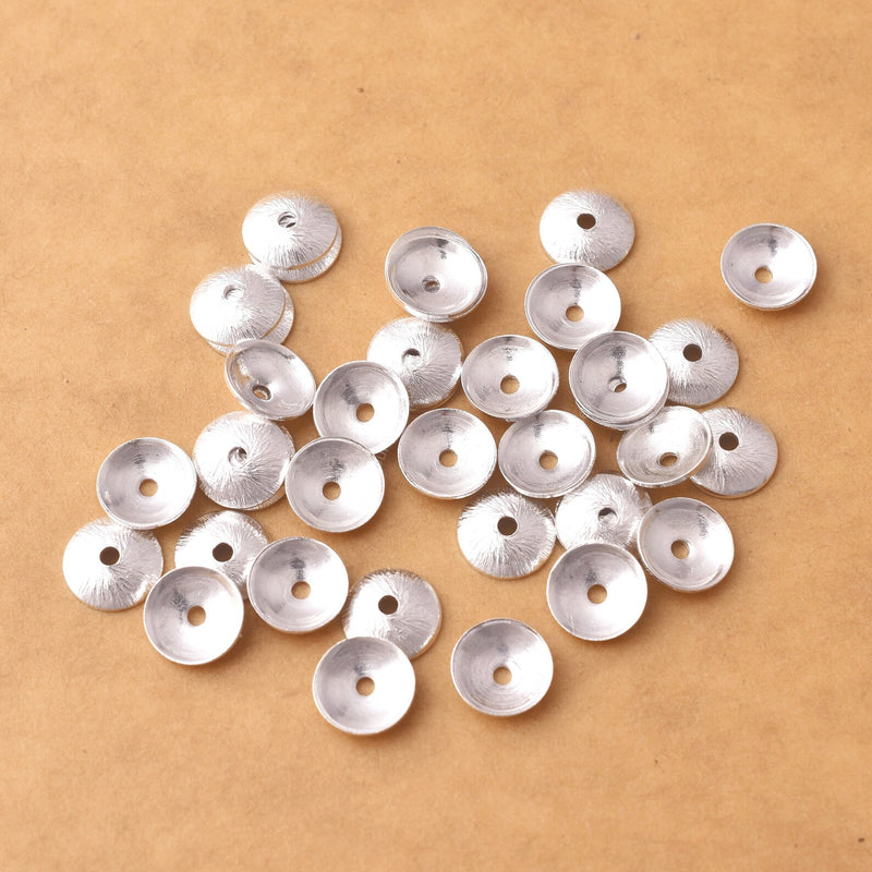 bead caps, sterling silver bead caps, bead caps for jewelry making, jewelry bead caps