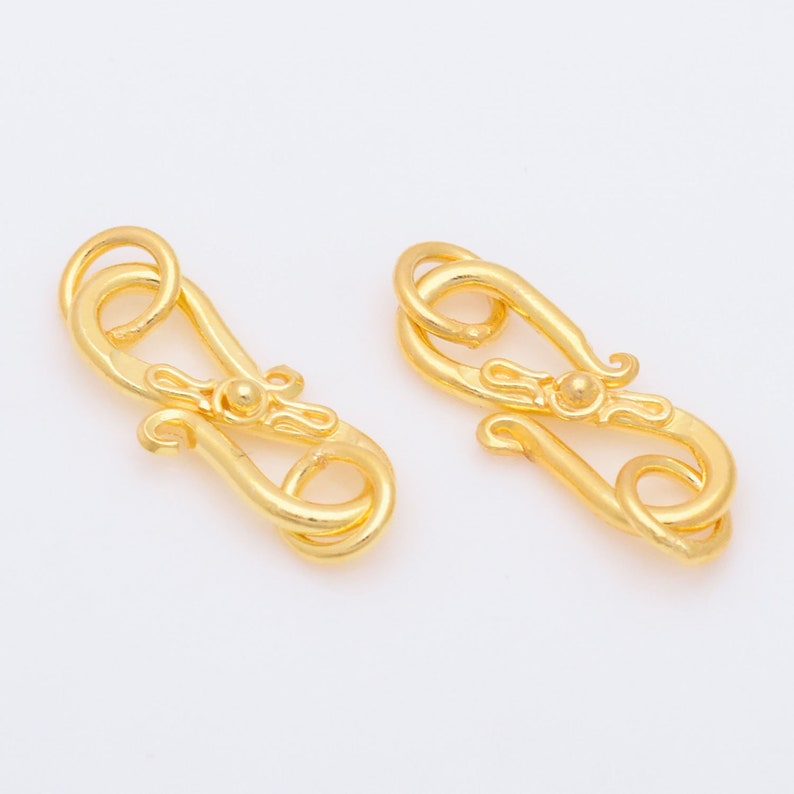 Gold Bali S Clasps Hooks  For Jewelry Makings 