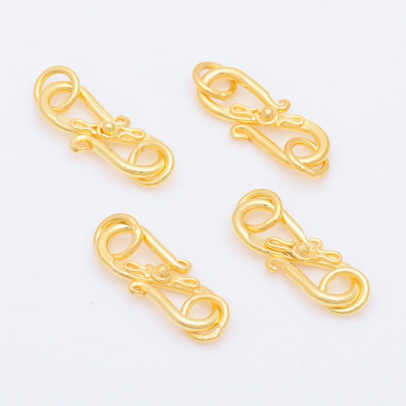 Gold Plated Bali S Hook Clasps