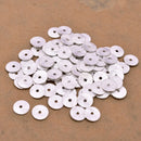 Silver Heishi Flat Disc Spacer Beads - 8mm