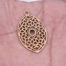 5 Chakra Charms Set, Raw Brass Sacred Geometry, Zen Charms, Spiritual Yoga Pendants, Raw Brass findings