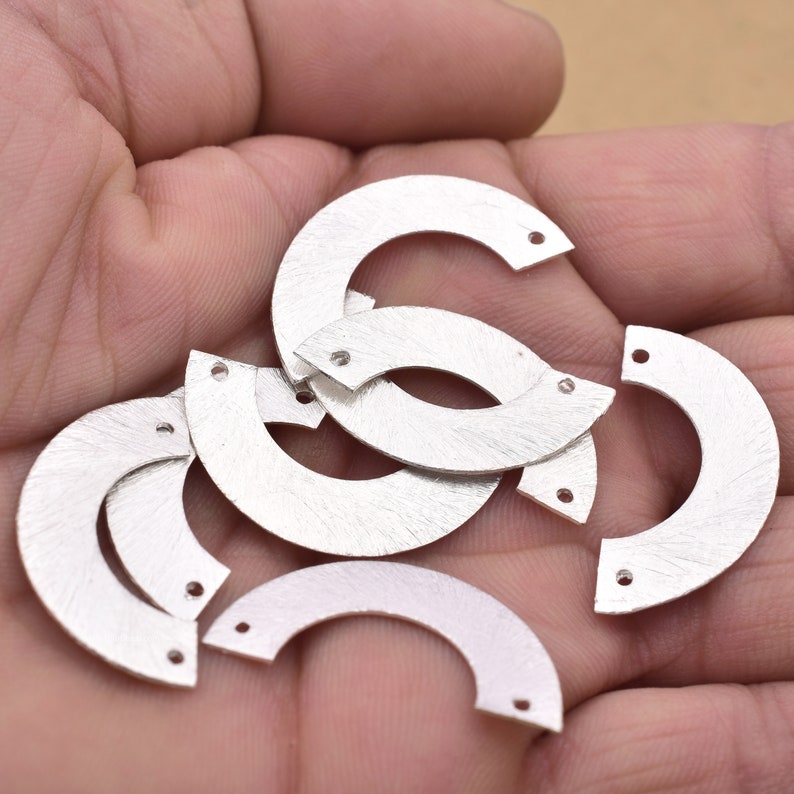 Silver Plated Geometrical Connector Charms