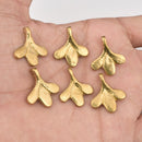 Raw Brass Leaf Ethnic Tribal Charms