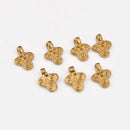 Raw Brass Tribal Geometric Boho Ethnic Charms