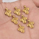 Raw Brass Tribal Geometric Boho Ethnic Charms