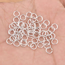 6mm Silver Plated 20 AWG Saw Cut Open Jump Rings