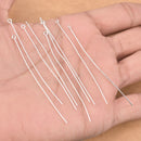 2.5 Inch Silver Plated 22 AWG Eye Pins