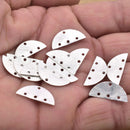 Silver Plated Geometrical Connector Charms