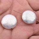 Silver Plated 20mm Saucer Spacer Beads