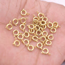 Gold Plated Spring Round Lobster Clasps