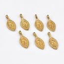 Ethnic Raw Brass Tribal Boho Eye Charms