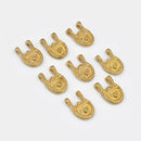 Raw Brass Boho Ethnic Tribal Charms