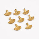 Raw Brass Sea Shell Boho Ethnic Charms