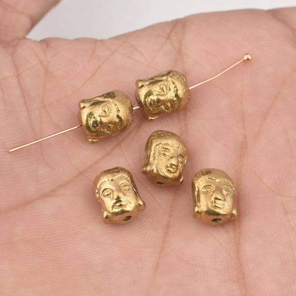 Raw Brass Ethnic Buddha Charms