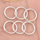 20mm Silver Plated 13 AWG Saw Cut Open Jump Rings