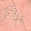 20mm Silver Plated 20 AWG Ball Head Pins