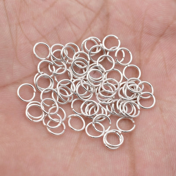 5.5mm Silver Plated Open / Split Open Wire Jump Rings