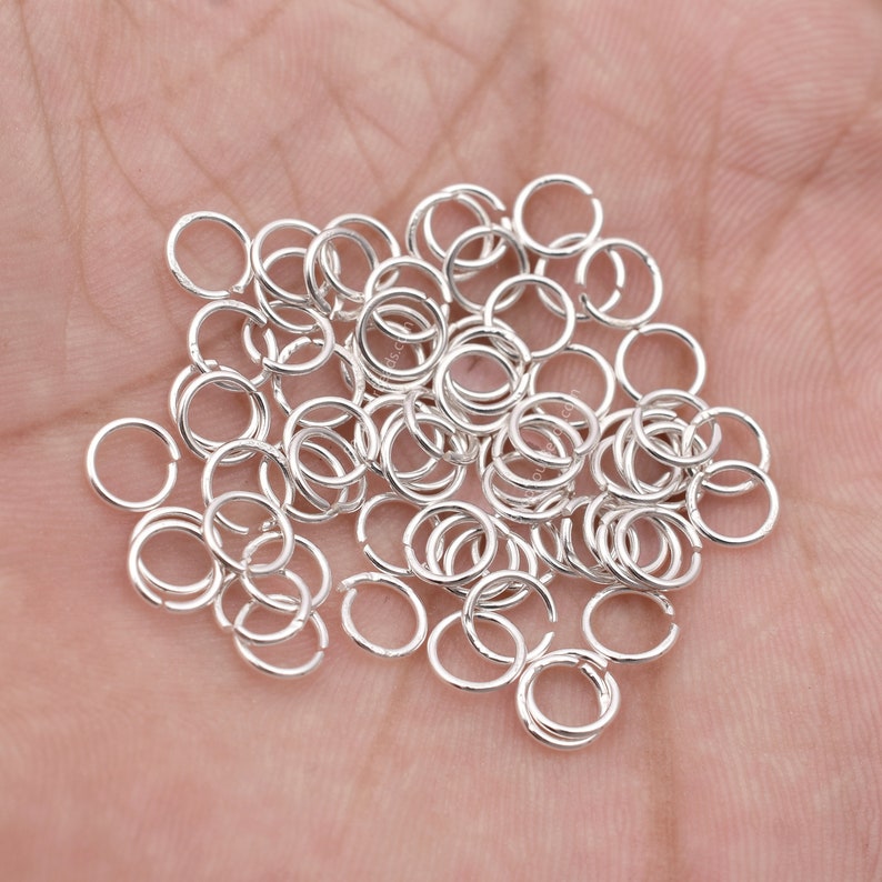 5.5mm Silver Plated Open / Split Open Wire Jump Rings