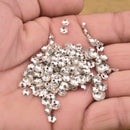 Silver Plated Flower Bead Caps