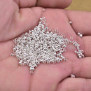 Silver Plated Crimps Components - 2.5mm