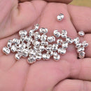 Silver Plated Crimp Cover Component - 5mm