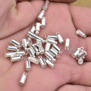 Silver Plated Cord End Caps