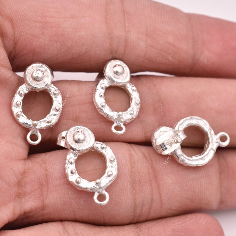 Silver Plated Bali Earring Studs