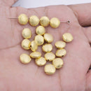 Gold Plated 8mm Saucer Spacer Beads