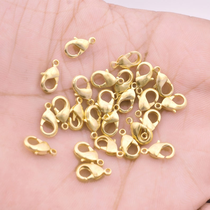 Gold plated Lobster Clasps - 10mm