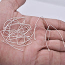 Silver Plated French Ear Wires Fish Hooks - 45mm