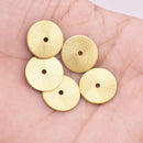 Gold Plated Heishi Flat Disc Spacer Beads - 16mm