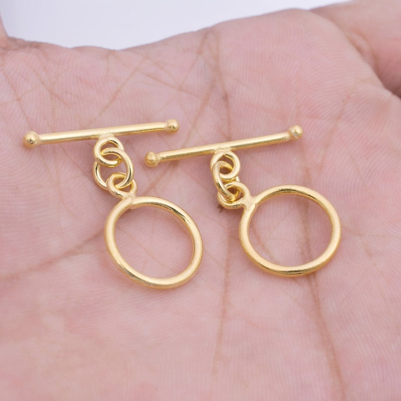 Gold Plated Toggle T Bar Clasps