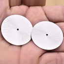 Silver Plated Heishi Flat Disc Spacer Beads - 35mm