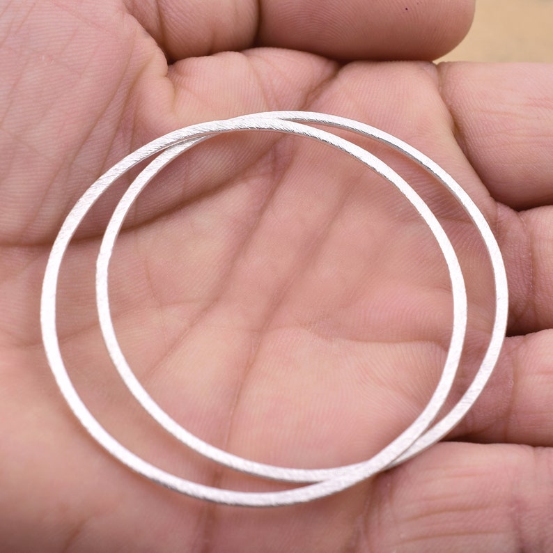 Silver Plated Washer Connector Ring Links