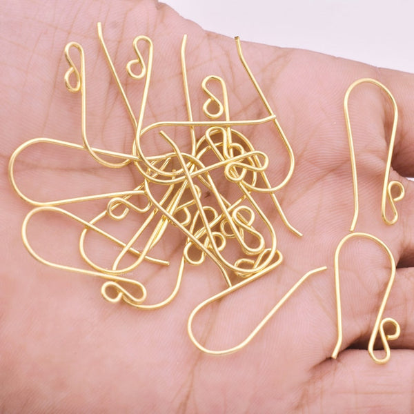 Gold Plated French Ear Wire Hooks Suppliers- 28mm